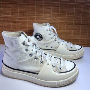 Converse High Top All Star Chuck Taylor Mens 10 1/2 Women 12 White Sneakers